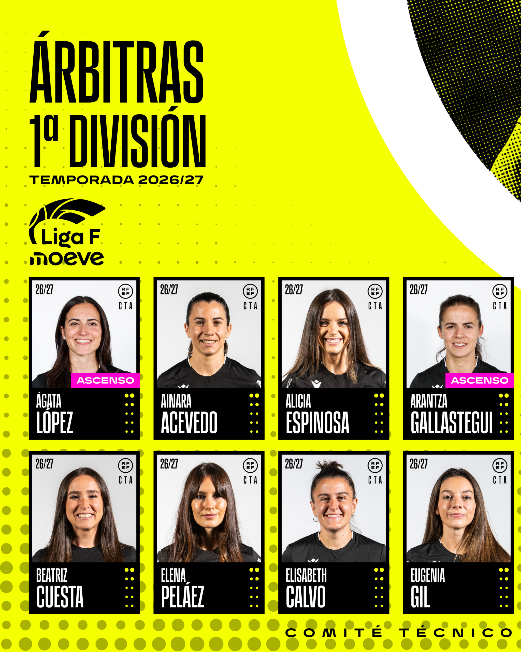 Arbitras primera division 2026/27, lamina 1