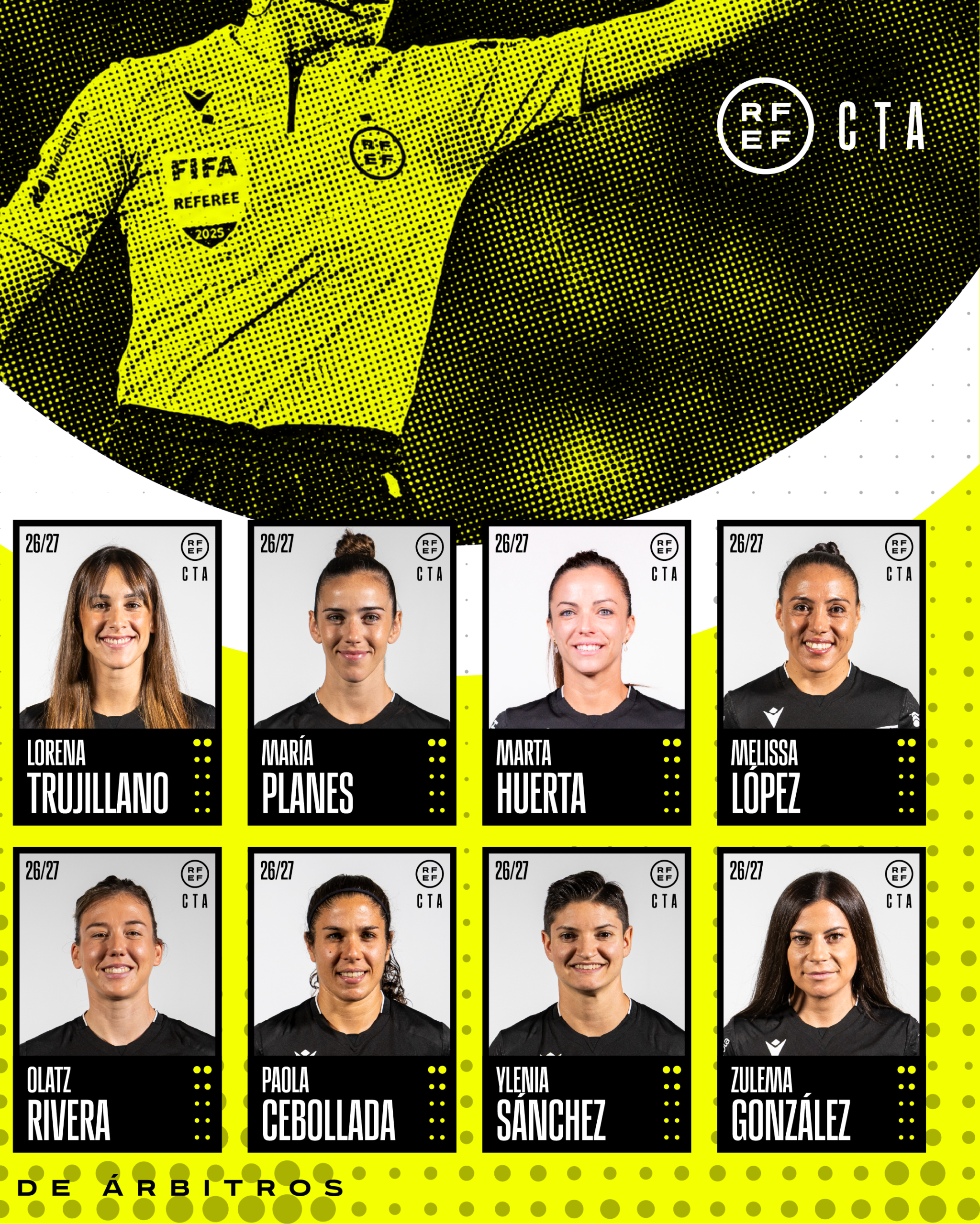 Arbitras primera division 2026/27, lamina 2