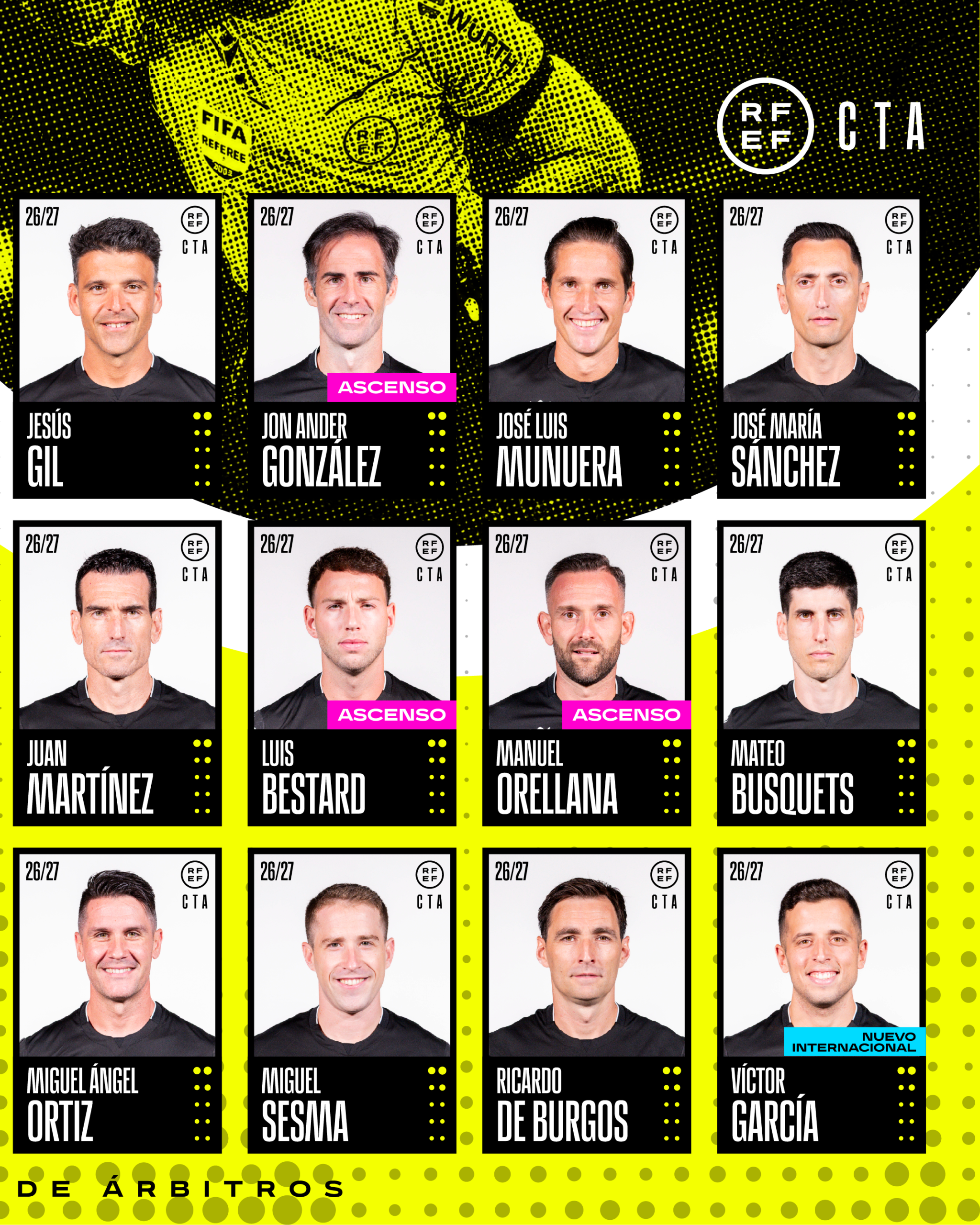 Arbitros primera division 2026/27, lamina 2